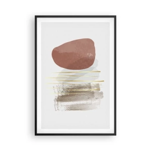 Affiche dans un cadre noir - Poster - Colonnade abstraite - 61x91 cm