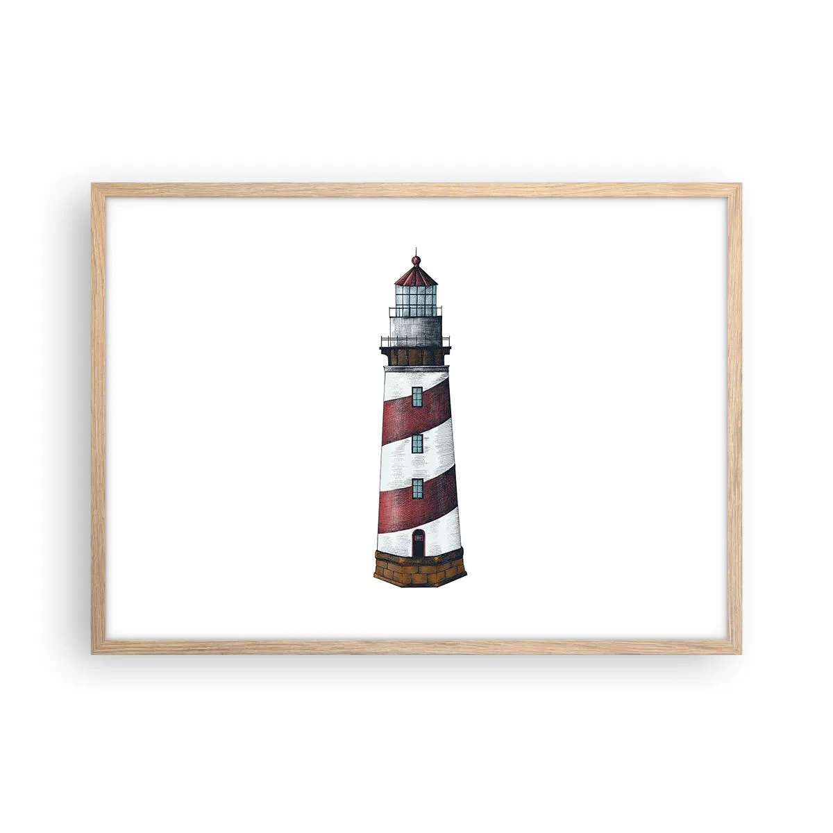 Affiche dans un chêne clair - Poster - Toujours sur ses gardes - 70x50 cm