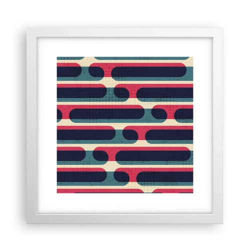 Affiche dans un cadre blanc - Poster - En profondeur et sur l'avant - 30x30 cm