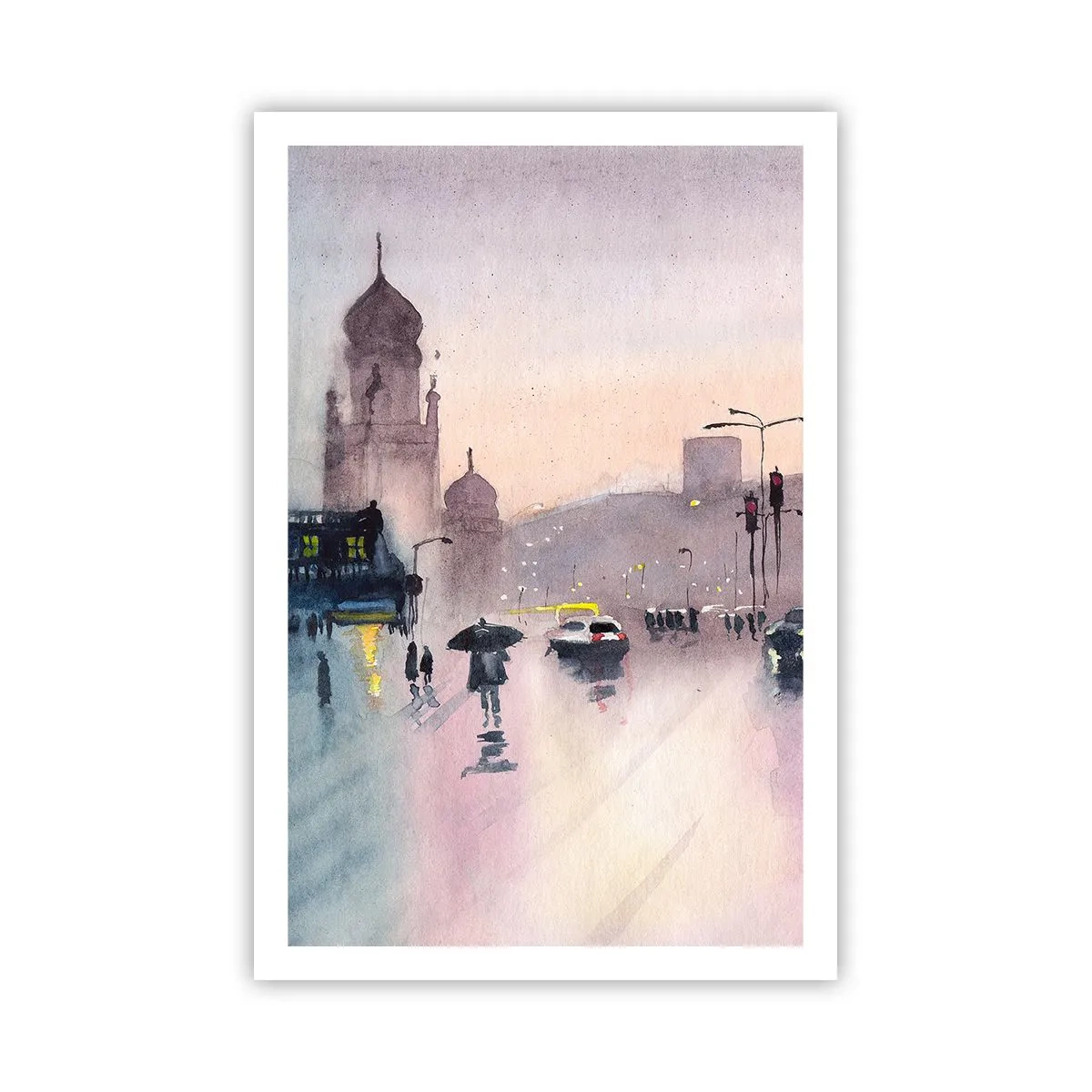 Affiche - Poster - Dans une brume pluvieuse - 61x91 cm