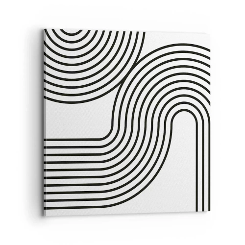 Impression sur toile - Image sur toile - En plein virage - 70x70 cm