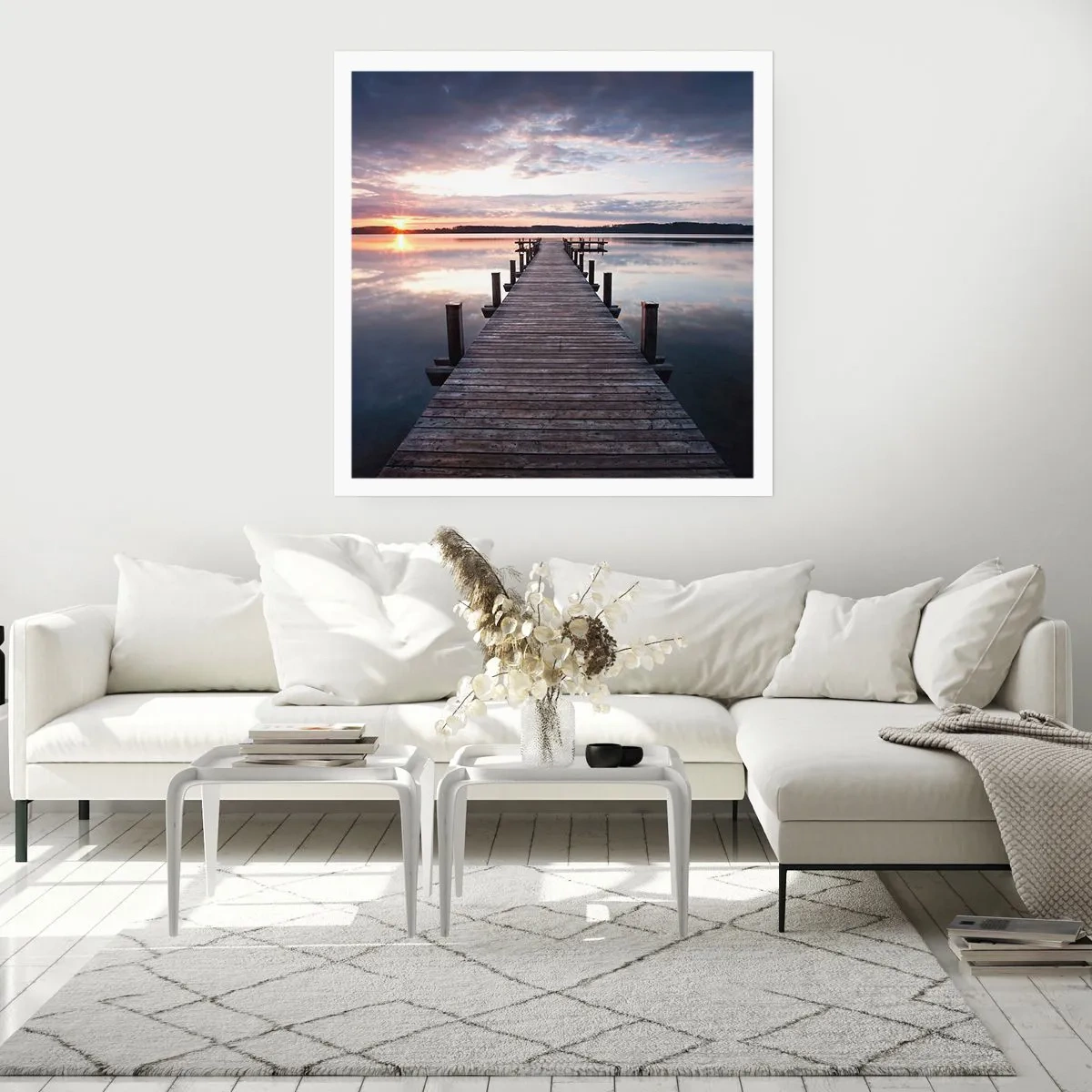 Affiche - Poster - Une frontière tranquille entre le jour et la nuit - 30x30 cm