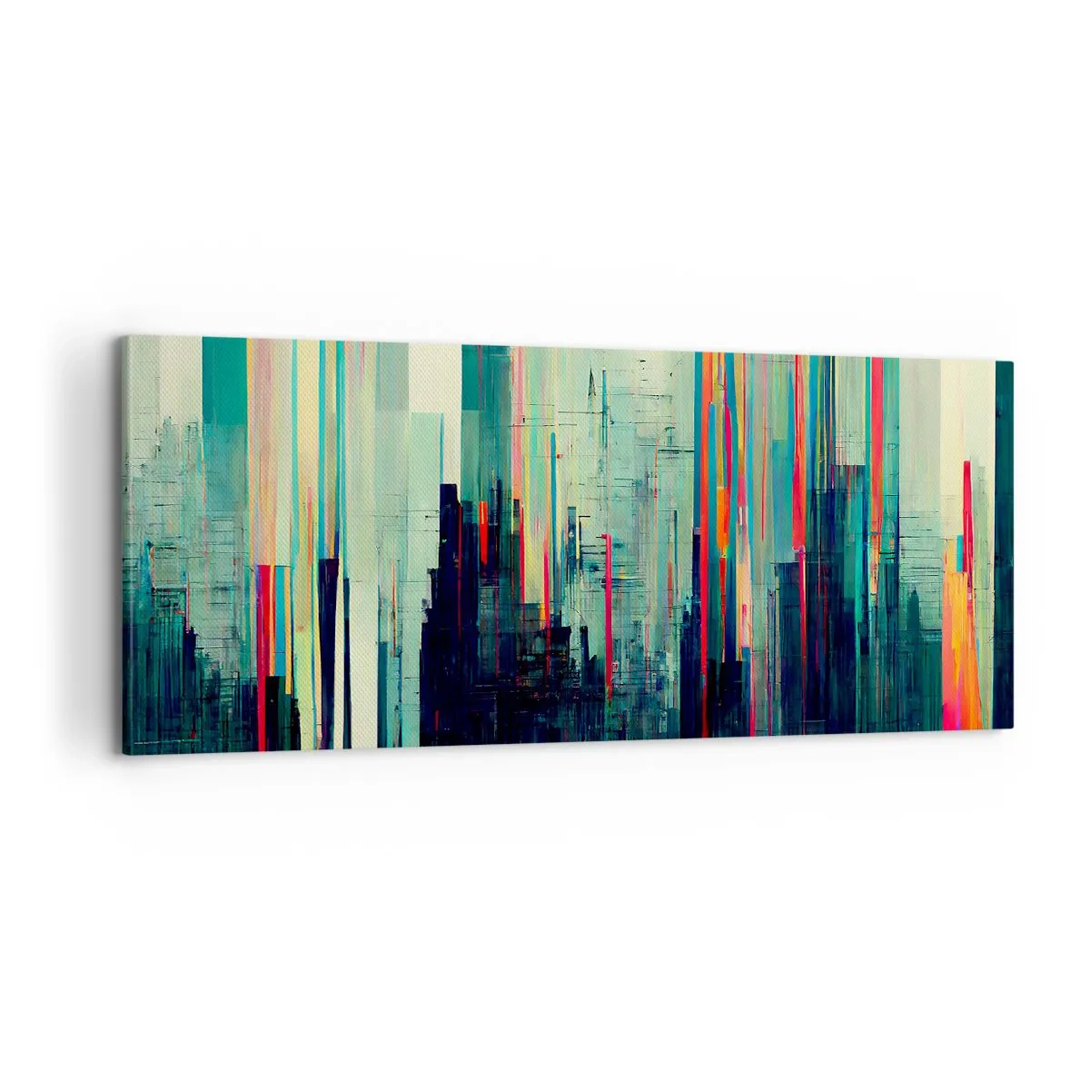 Impression sur toile - Image sur toile - Ville futuriste - 100x40 cm