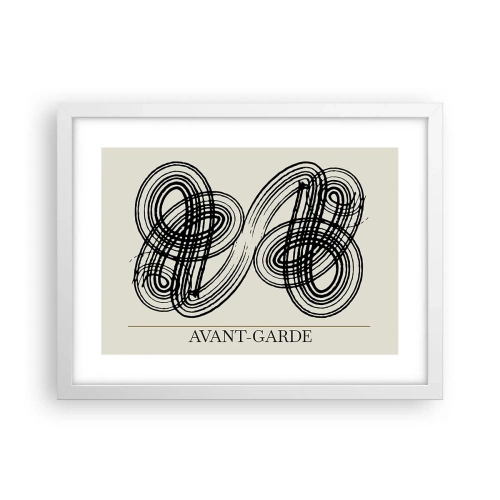 Affiche dans un cadre blanc - Poster - C'est venu spontanément - 40x30 cm