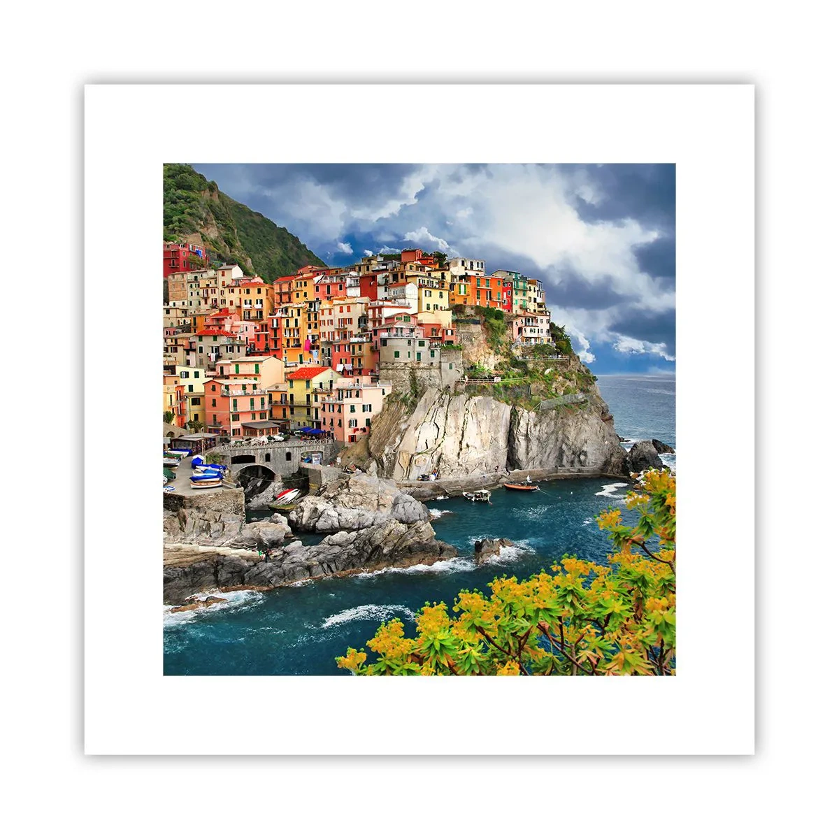 Affiche - Poster - Un groupe embrassant les rochers - 30x30 cm