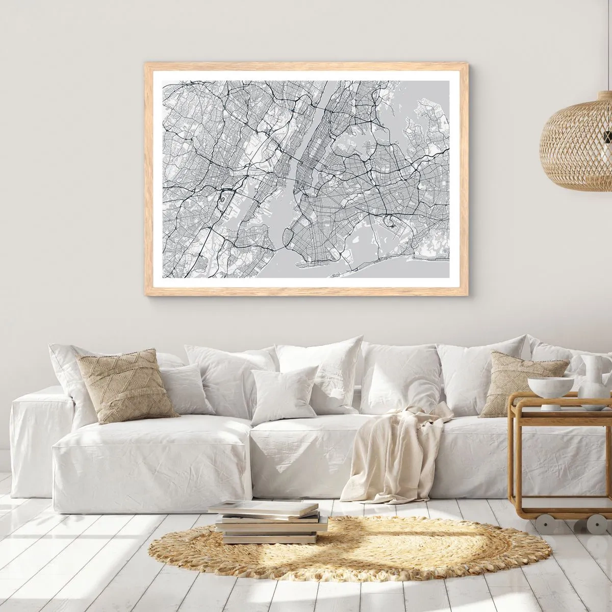 Affiche dans un chêne clair - Poster - Anatomie de la métropole - 50x40 cm