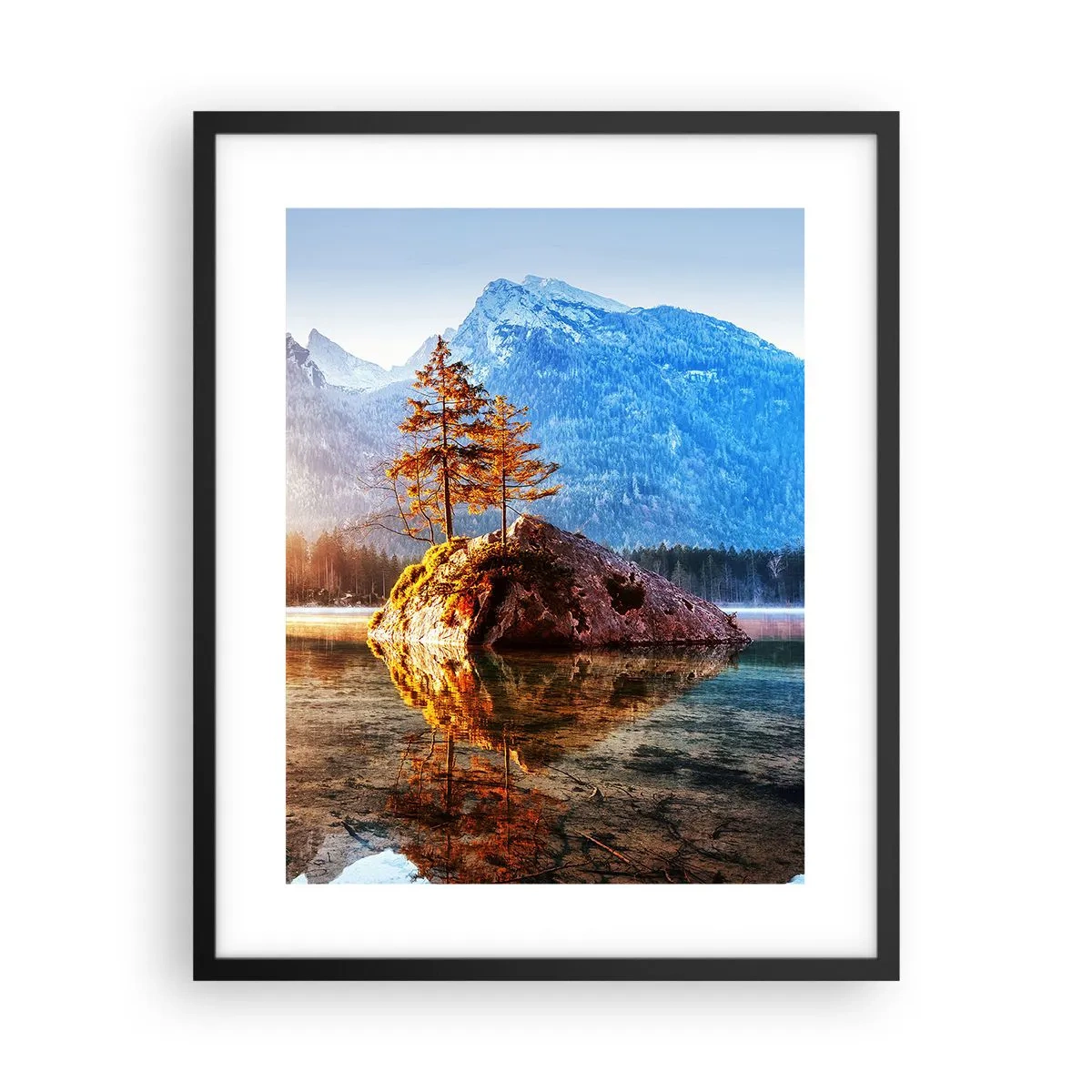 Affiche dans un cadre noir - Poster - La nature sous un nouveau jour - 40x50 cm