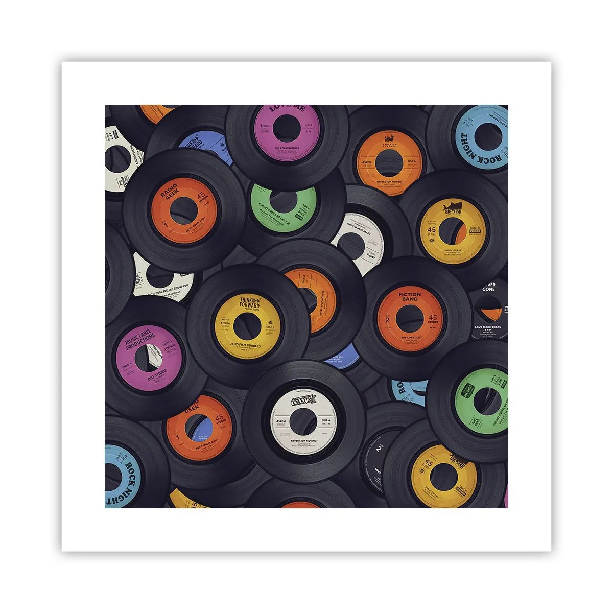 Affiche - Poster - Couleurs des classiques - 40x40 cm