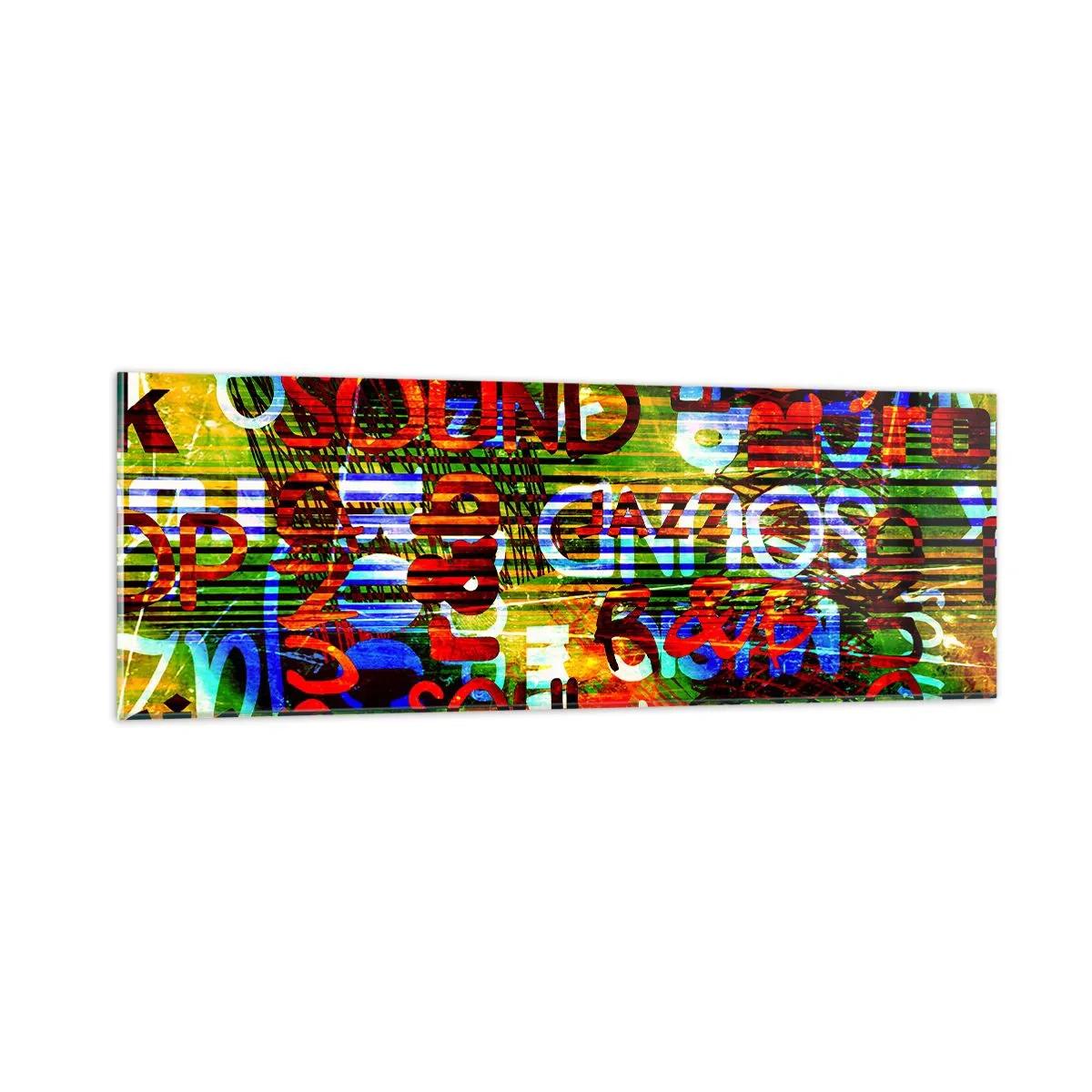 Impression sur verre - Image sur verre - Toutes les nuances du son - 90x30 cm