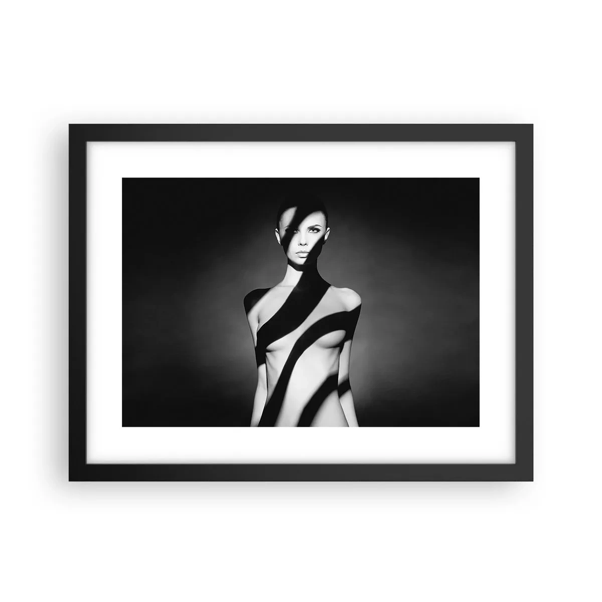 Affiche dans un cadre noir - Poster - Dans la brillance et l'ombre - 40x30 cm