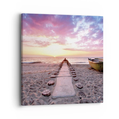 Impression sur toile - Image sur toile - Moment d'expérience profonde - 40x40 cm