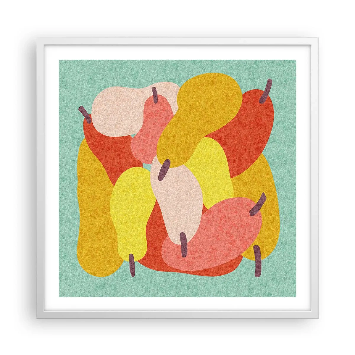 Affiche dans un cadre blanc - Poster - Essayez le soleil d'été - 60x60 cm