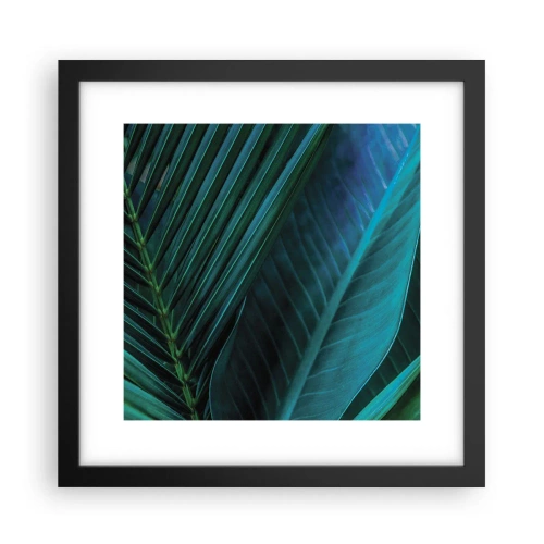Affiche dans un cadre noir - Poster - L'anatomie du vert - 30x30 cm