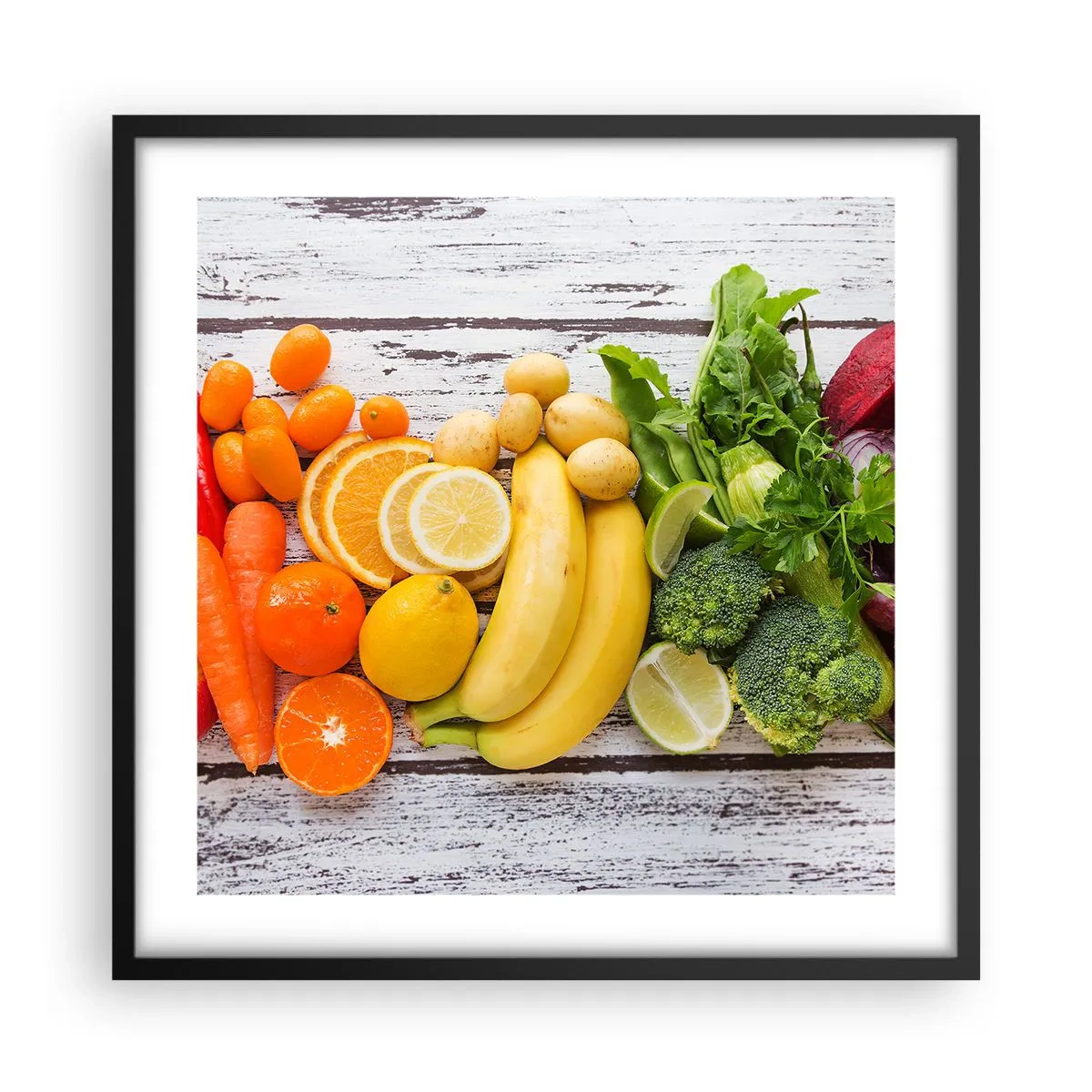 Affiche dans un cadre noir - Poster - Ce n'est pas suffisant? - 50x50 cm