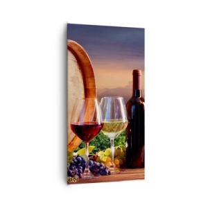 Impression sur toile - Image sur toile - Ici la vie a du goût - 65x120 cm