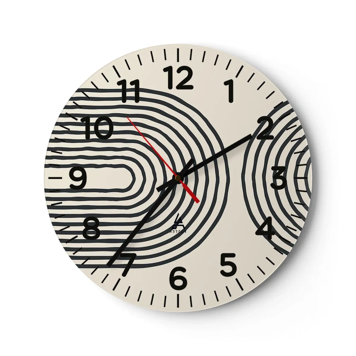 Horloge murale - Pendule murale - Dans un instant... - 40x40 cm