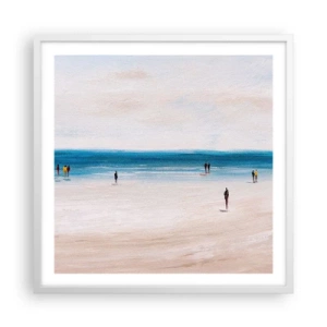 Affiche dans un cadre blanc - Poster - Un besoin naturel - 60x60 cm