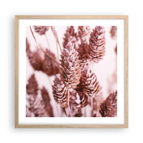 Affiche dans un chêne clair - Poster - Apparemment discret - 50x50 cm