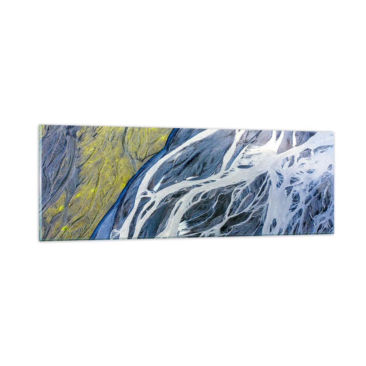 Impression sur verre - Image sur verre - Peintures rupestres de la nature - 90x30 cm
