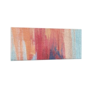 Impression sur verre - Image sur verre - Ecoulement de l'arc-en ciel - 100x40 cm