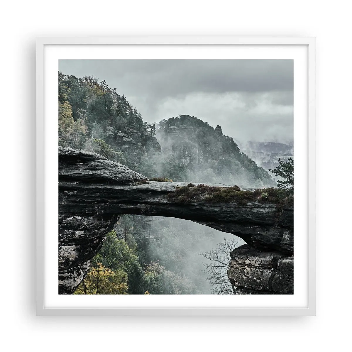 Affiche dans un cadre blanc - Poster - L'aventure est sur le point de commencer - 60x60 cm