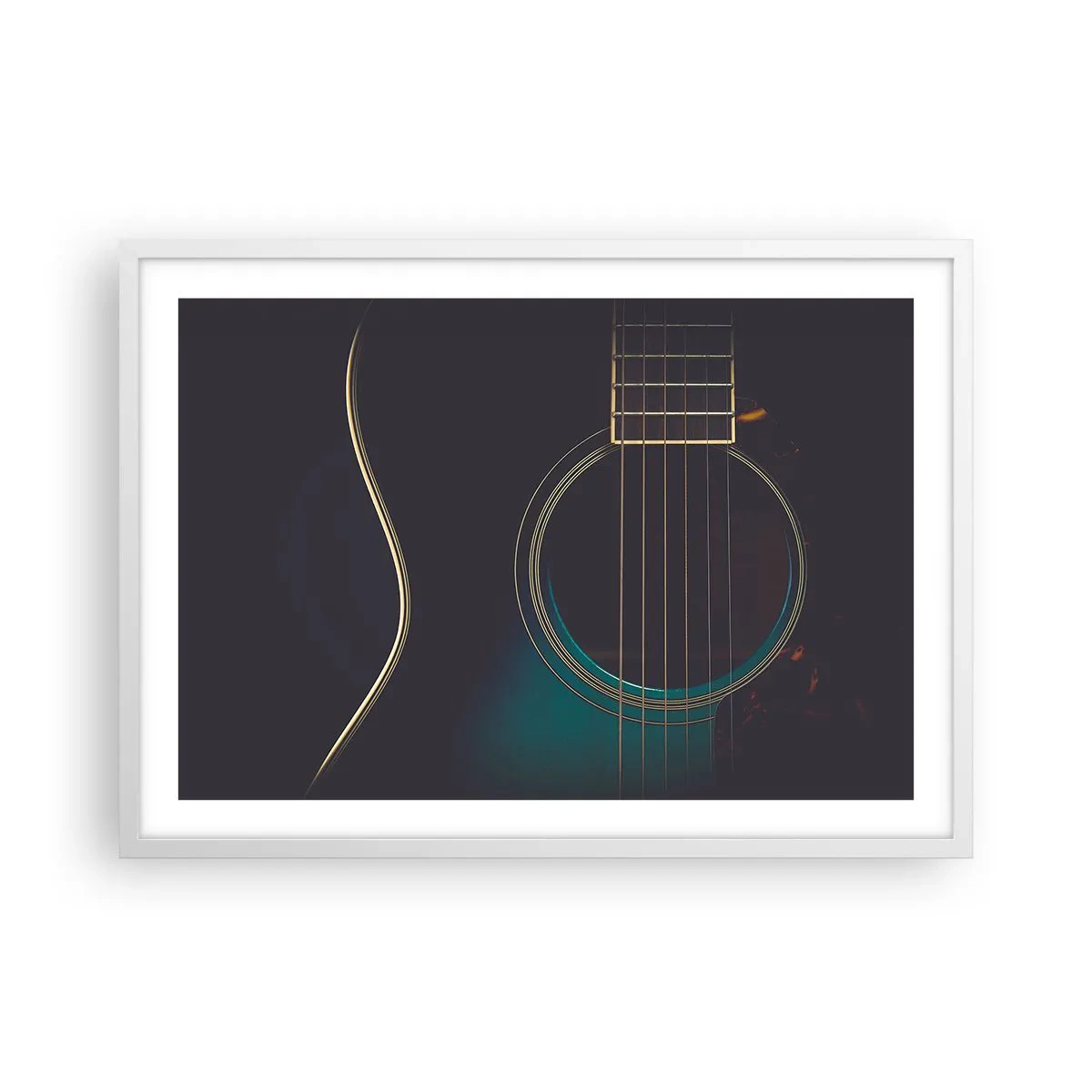 Affiche dans un cadre blanc - Poster - Le calme avant la tempête - 70x50 cm