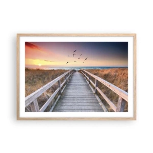 Affiche dans un chêne clair - Poster - Envol des espaces - 70x50 cm