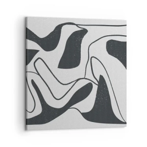 Impression sur toile - Image sur toile - Amusement de labyrinthe abstrait - 60x60 cm