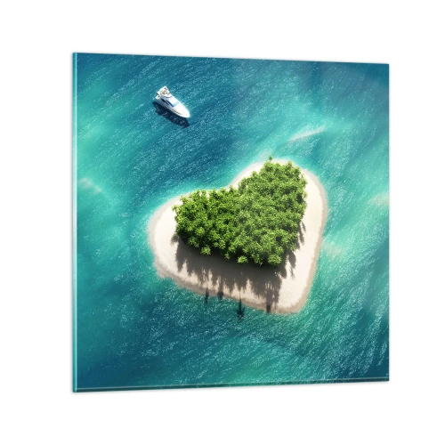 Impression sur verre - Image sur verre - J'aime l'été - 60x60 cm