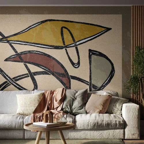 Papier Peint Photo Premium Sand - Verticales et horizontales - Moderne, Abstraction, Morceau - 500x350 cm