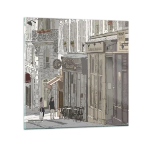 Impression sur verre - Image sur verre - Joie de la ville - 40x40 cm