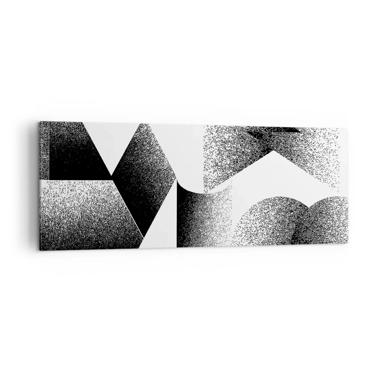 Impression sur toile - Image sur toile - Géométrie composée d'angles et de formes ovales - 140x50cm - Angles et ovales - Décoration murale moderne pour le salon et la chambre ARTTOR