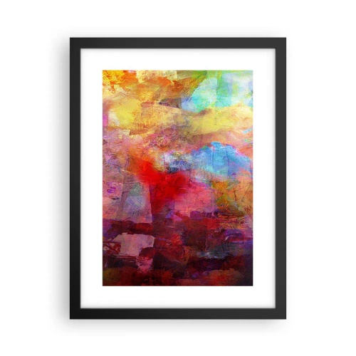 Affiche dans un cadre noir - Poster - Regardez à l'intérieur de l'arc-en-ciel - 30x40 cm