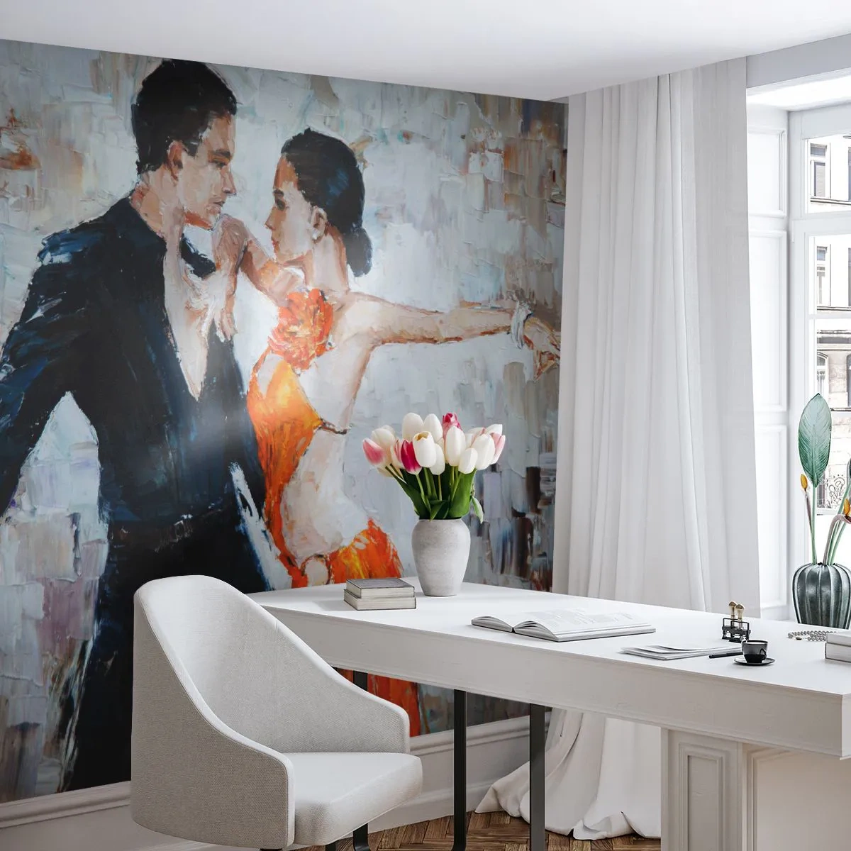 Papier peint sur mesure Premium Canvas - Dirty dancing - Abstraction, Danse, Tango