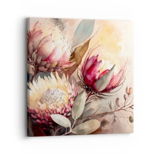 Impression sur toile - Image sur toile - De profil et de face - 30x30 cm