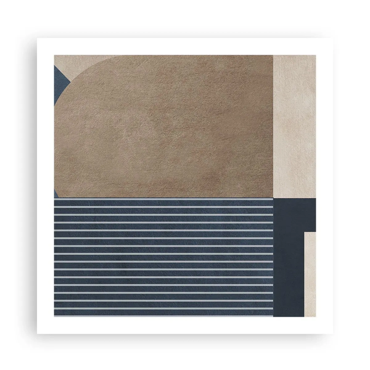 Affiche - Poster - Composition simple et en rondeur - 60x60 cm