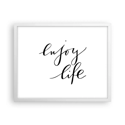 Affiche dans un cadre blanc - Poster - Rien à ajouter.... - 50x40 cm