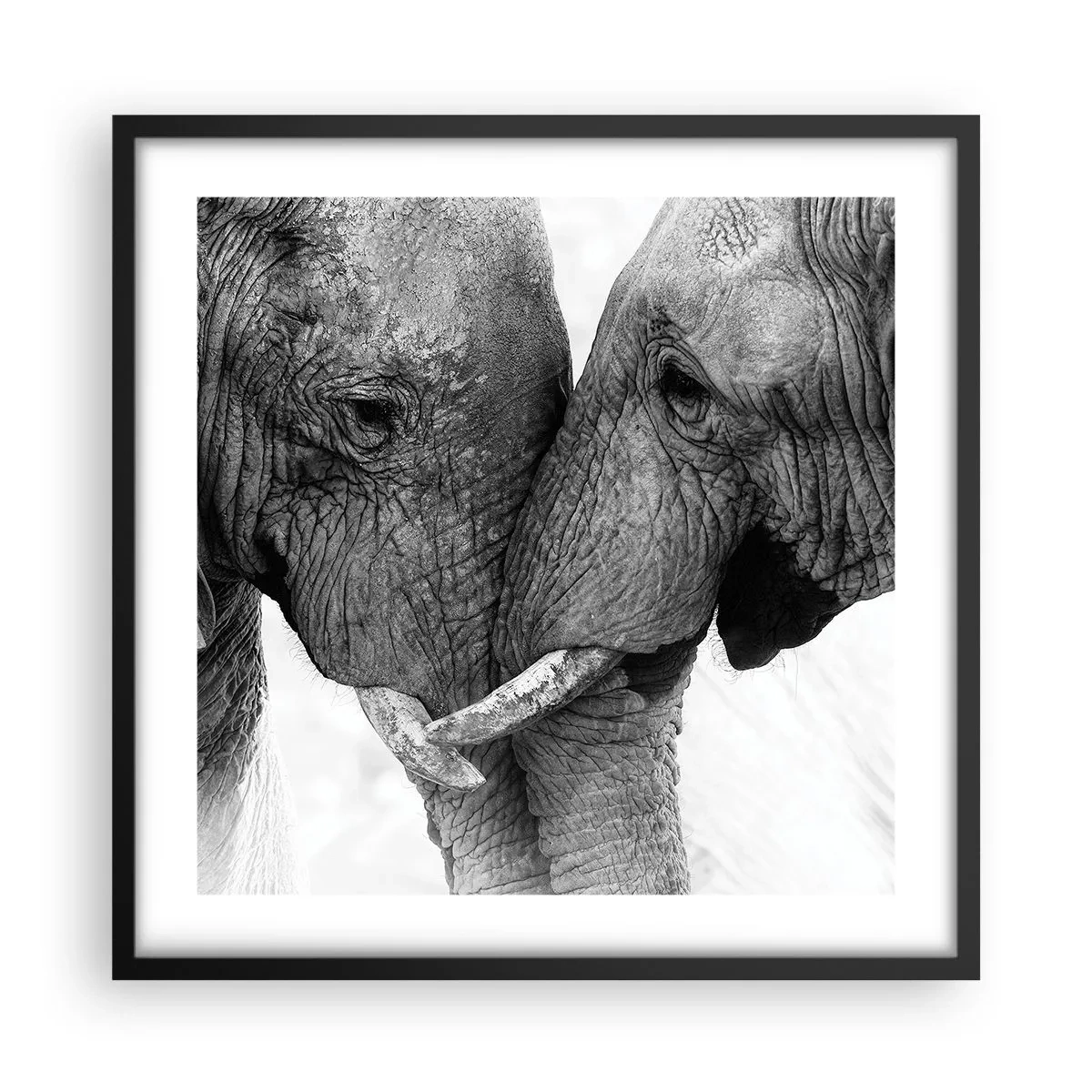 Affiche dans un cadre noir - Poster - Confession sincère - 50x50 cm