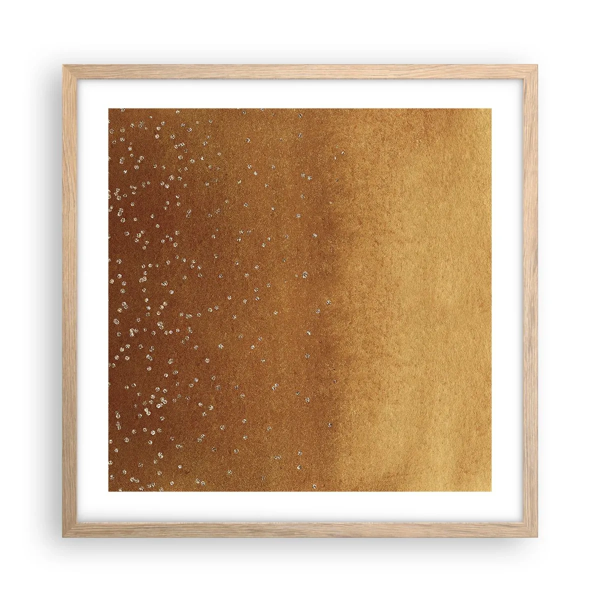 Affiche dans un chêne clair - Poster - Origine du monde - 50x50 cm