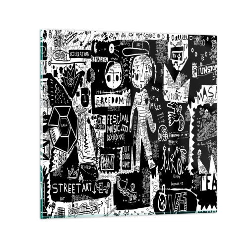 Impression sur verre - Image sur verre - Jeunesse spirituelle de loi et de joie - 30x30 cm