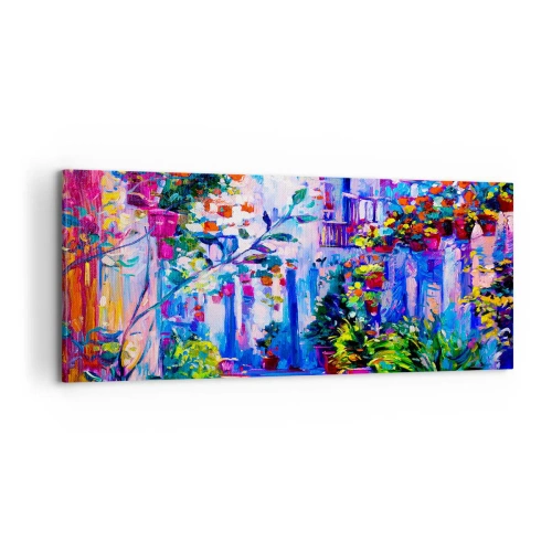 Impression sur toile - Image sur toile - Impression - une rue italienne - 100x40 cm