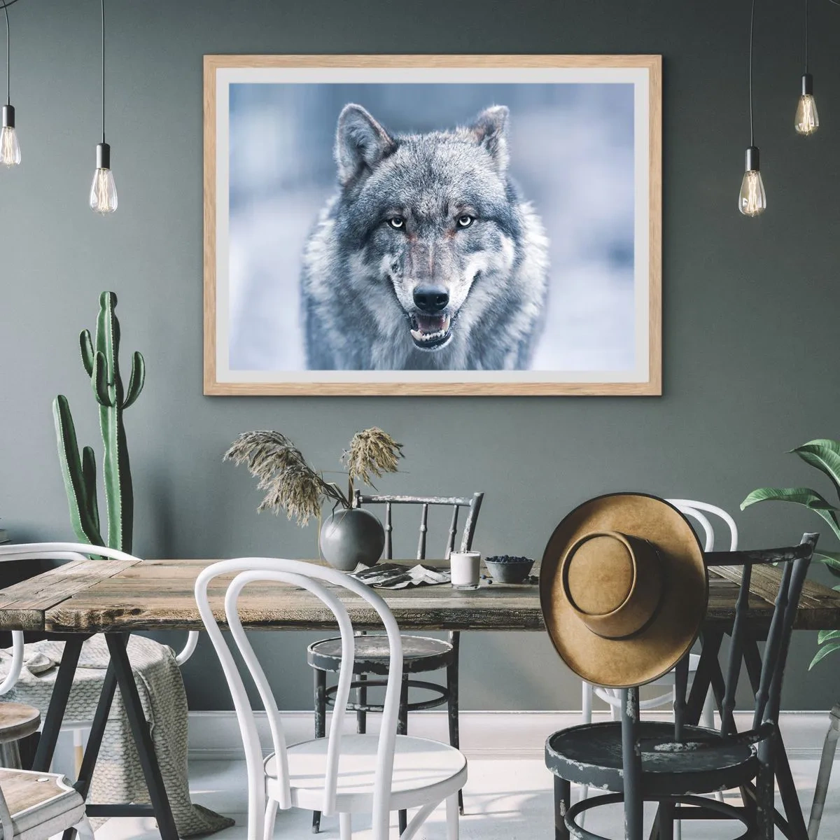 Affiche dans un chêne clair - Poster - Relèverez-vous le défi ? - 100x70 cm