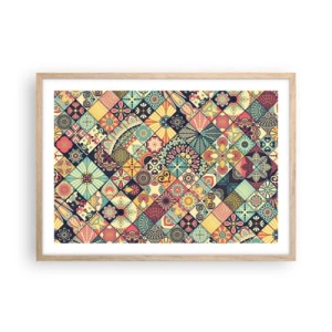 Affiche dans un chêne clair - Poster - Ambiance marocaine - 70x50 cm