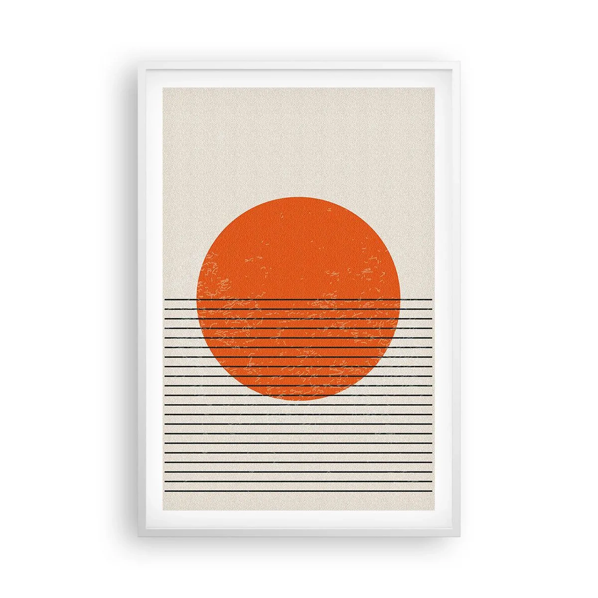 Affiche dans un cadre blanc - Poster - Toujours le soleil - 61x91 cm