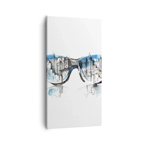 Impression sur toile - Image sur toile - Le chic des grandes villes - 55x100 cm