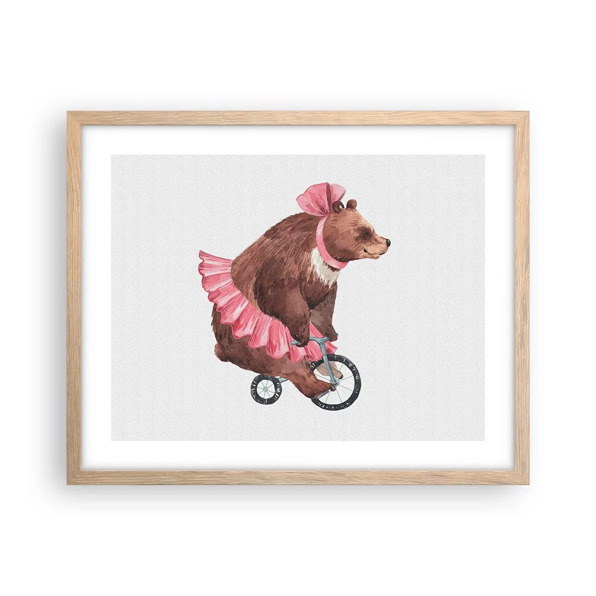 Affiche dans un chêne clair - Poster - Quel cirque ! - 50x40 cm