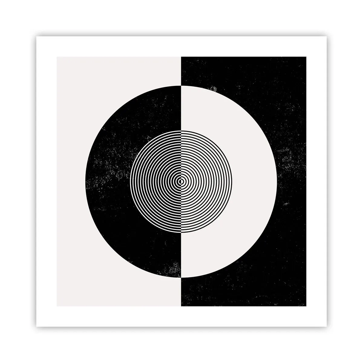 Affiche - Poster - Harmonie de noir et blanc - 50x50 cm