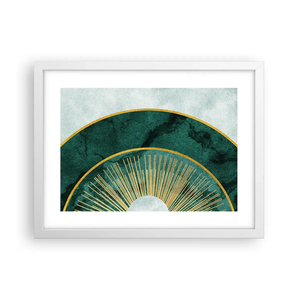 Affiche dans un cadre blanc - Poster - Un autre système solaire - 40x30 cm