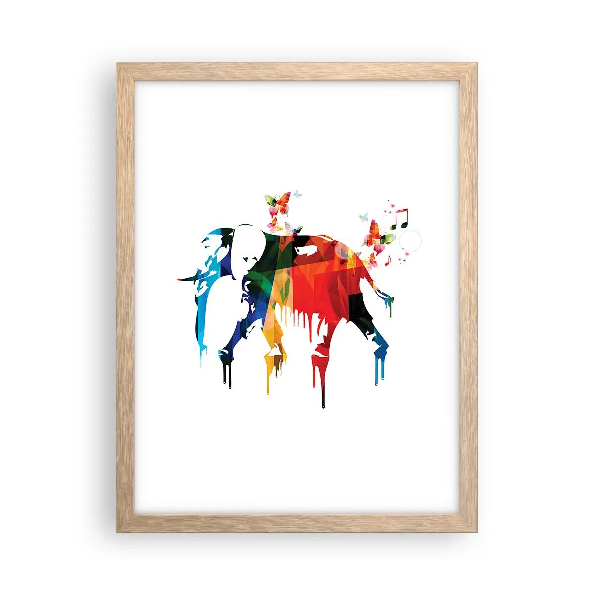 Affiche dans un chêne clair - Poster - Tout le monde peut danser - 30x40 cm