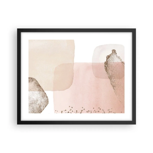 Affiche dans un cadre noir - Poster - Regard à travers la couleur - 50x40 cm